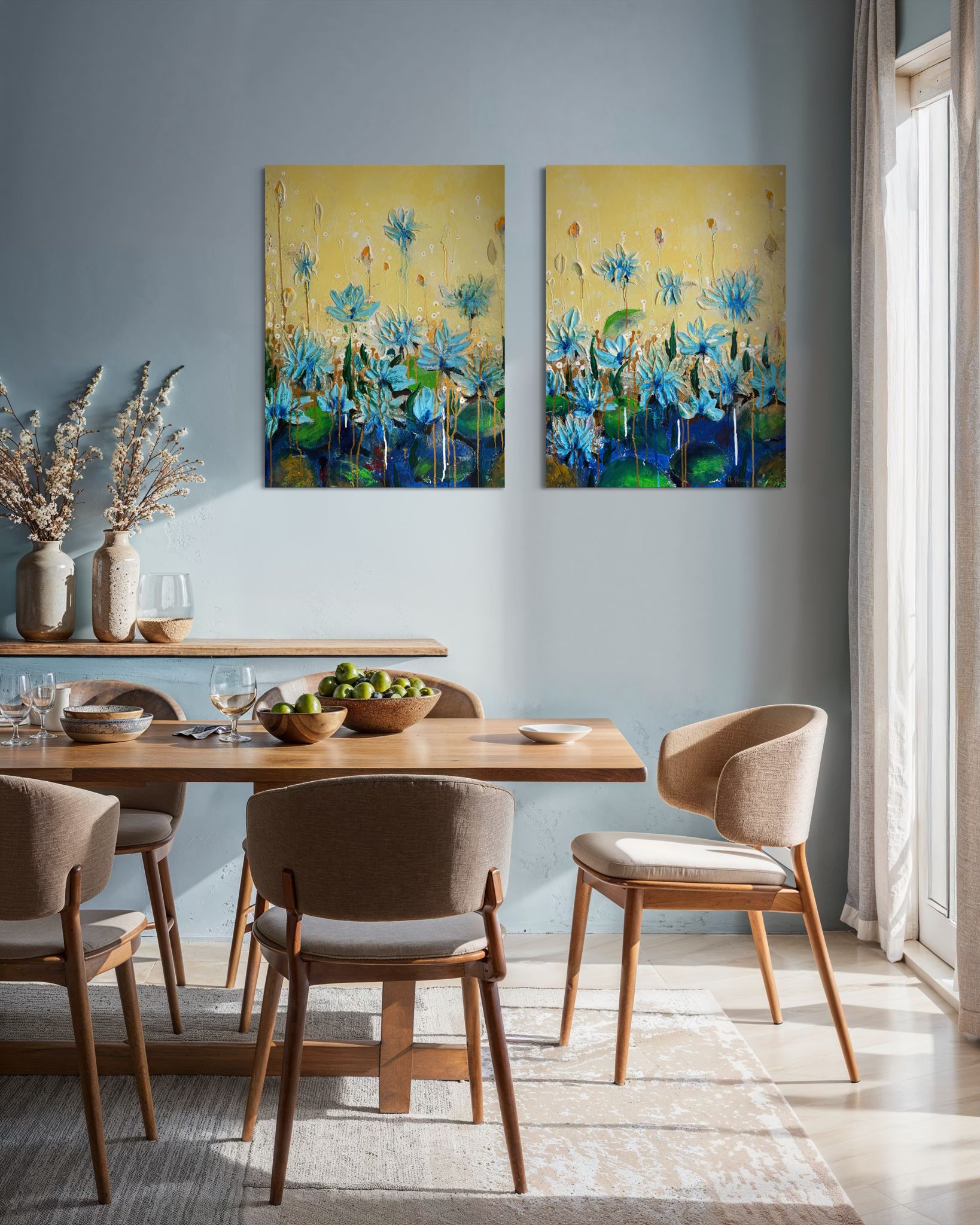 Blue Lotus Blooms